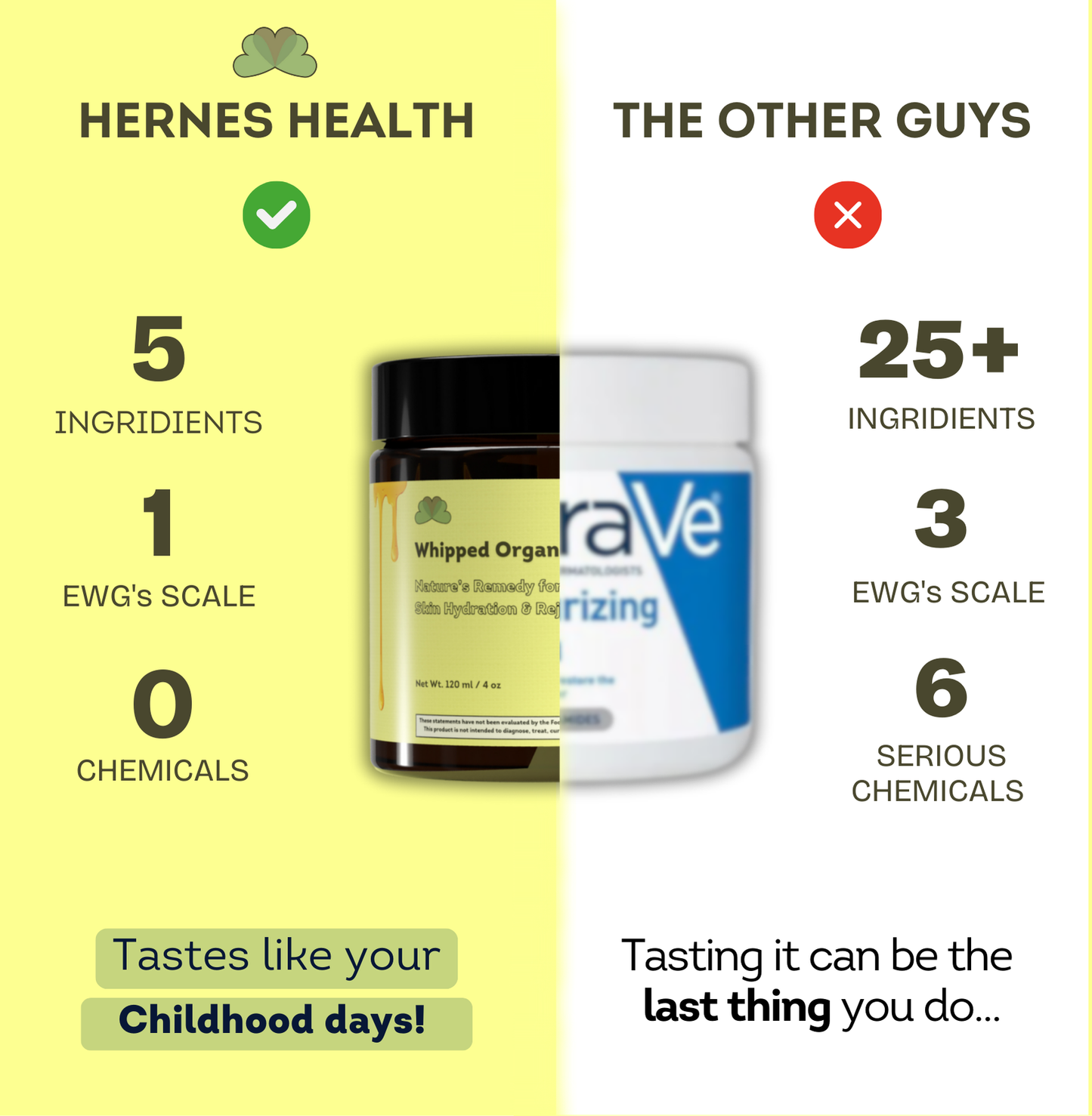 Whipped beef tallow cream - 5 jars x 4oz