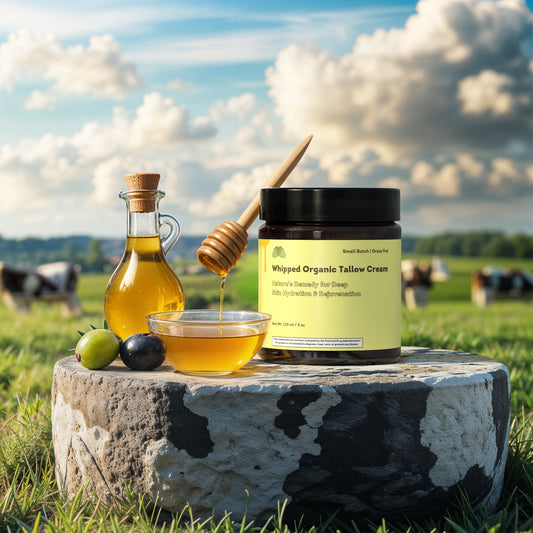 Whipped beef tallow cream - 5 jars x 4oz